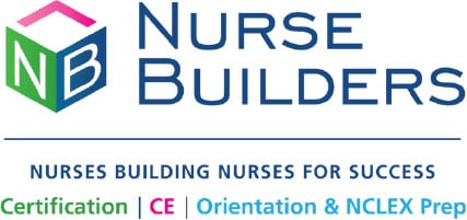 The image displays the logo for Nurse Builders, a company dedicated to the professional development of nurses. 